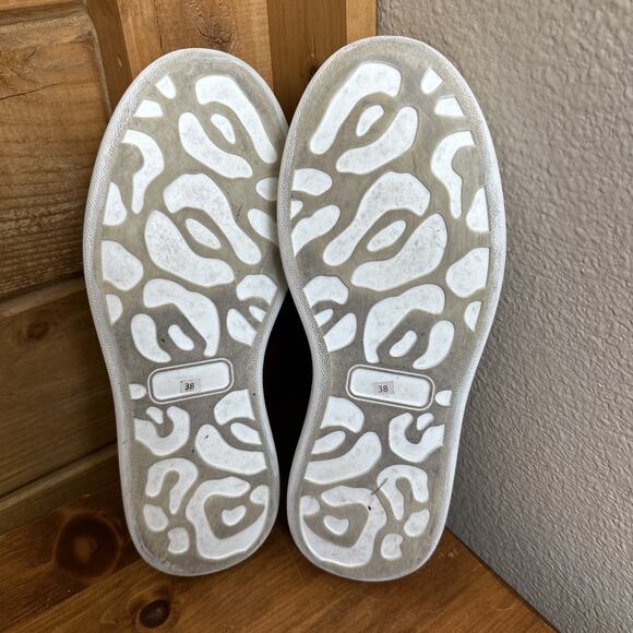 yuko imanishi + Women’s 38 Slip On Sneaker Shoe Platform Bootie Grunge Moto - Picture 10 of 12